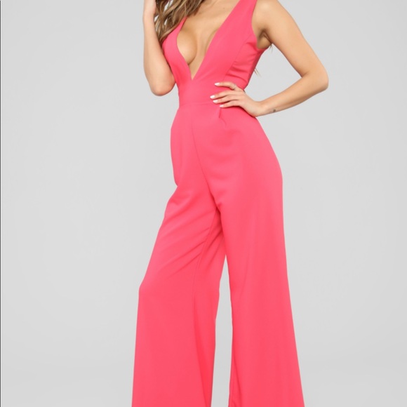 Fashion Nova Dresses & Skirts - NEW! Hot Date Palazzo Jumpsuit